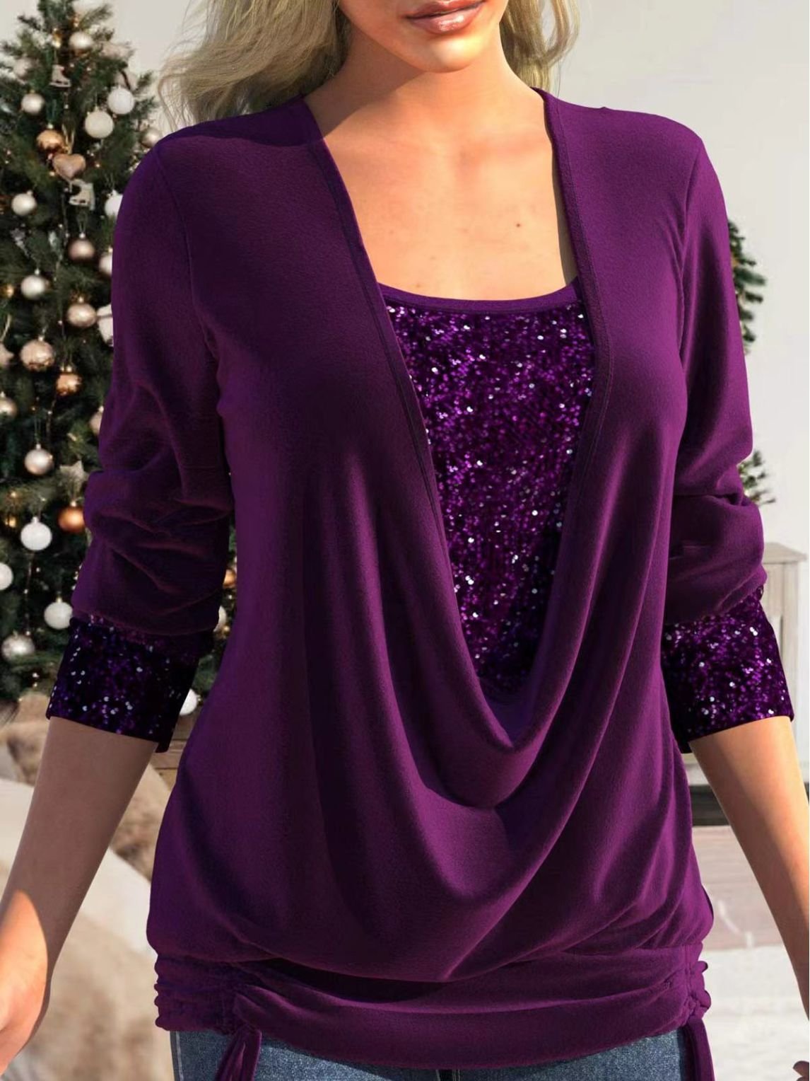 Glamorous and Comfortable Summer Sparkle Top – Luna