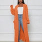 Theodora - Casual long cardigan with V-neck
