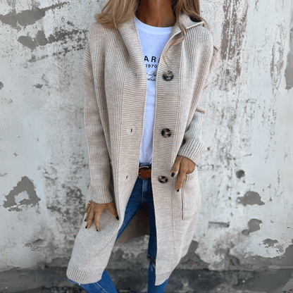 Lorène | Elegant Long Women’s Cardigan