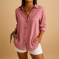 Airy Blouse in Cotton-Linen Mix for Women