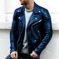 Leather Biker Jacket - Ryder