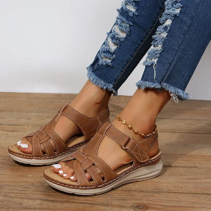 Iris - Orthopedic leather sandals