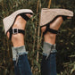 Danielle - Open Toe Sandals with Ankle Strap