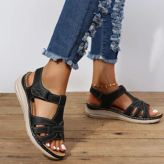 Iris - Orthopedic leather sandals