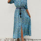 Liza - Printed dress with V-neckline