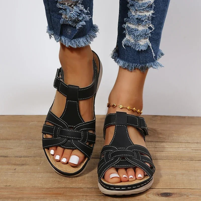 Iris - Orthopedic leather sandals