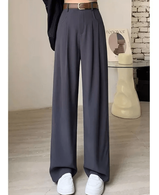 Aimie High-Waisted Trousers with Wide Leg