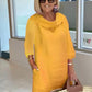 Heidi Dress with Folded Neckline