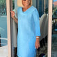 Heidi Dress with Folded Neckline