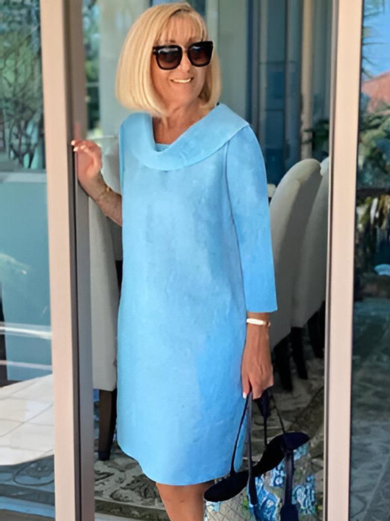 Heidi Dress with Folded Neckline