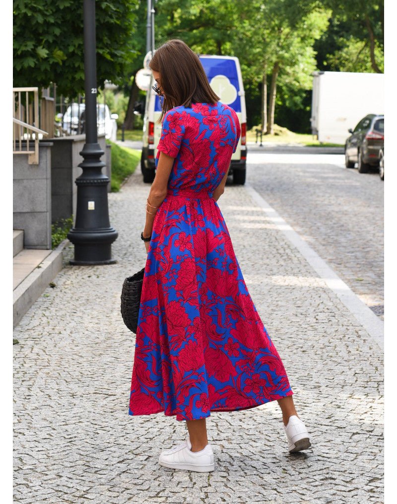 Linn Printed Wrap Dress