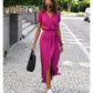 Linn Printed Wrap Dress