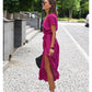 Linn Printed Wrap Dress
