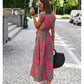 Linn Printed Wrap Dress