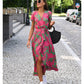 Linn Printed Wrap Dress