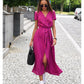 Linn Printed Wrap Dress