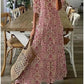 Noelle Printed Flowing Dress