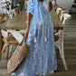 Noelle Printed Flowing Dress