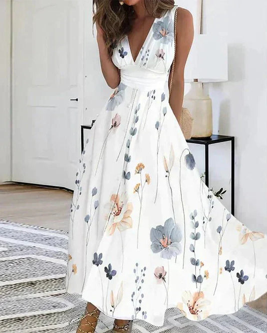 Romy Floral V-Neck Dress