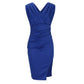Samira pleated dress with slit