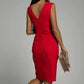 Samira pleated dress with slit