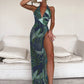 Emylda - Sexy one piece bikini and swimwear with long skirt