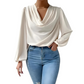 Maddalena | Women's elegant satin - blouse