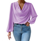 Maddalena | Women's elegant satin - blouse