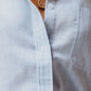Linen-Cotton Women's Shirt with Chest Pocket & Stand Collar – Malani