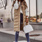 Knee-length quilted vest - Eka