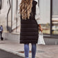 Knee-length quilted vest - Eka