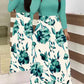 Charlotte - Retro dress with long sleeves and floral print