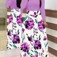 Charlotte - Retro dress with long sleeves and floral print