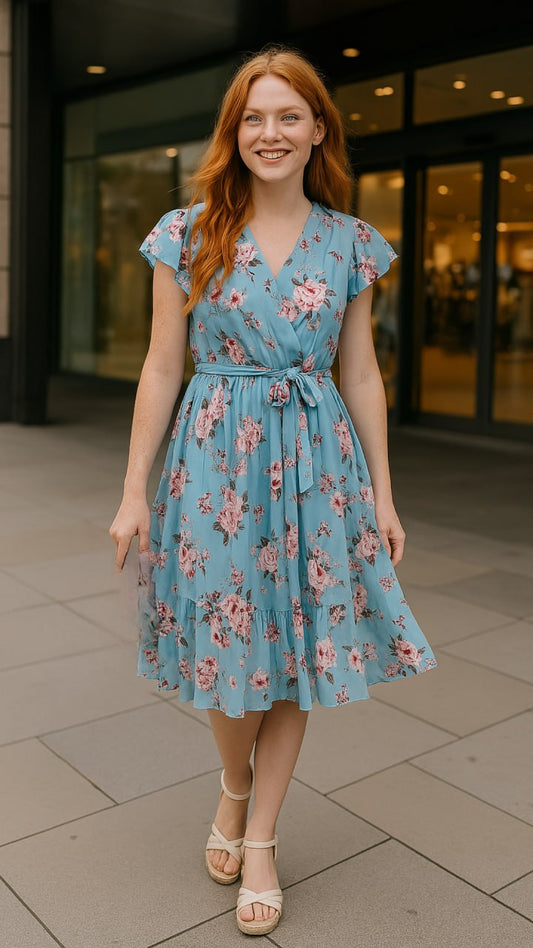 Liliana – Elegant floral dress with a feminine touch