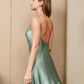 Athena - Silk slip dress with crisscross back