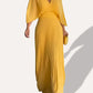 Ella - Floating ribbed dress with V-neckline