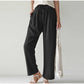 Gretel - Elasticated Waist Pleated Pocket for Wide Leg Trousers
