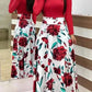 Charlotte - Retro dress with long sleeves and floral print