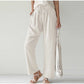 Gretel - Elasticated Waist Pleated Pocket for Wide Leg Trousers