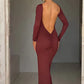 Nikki - Low Back Maxi Dress