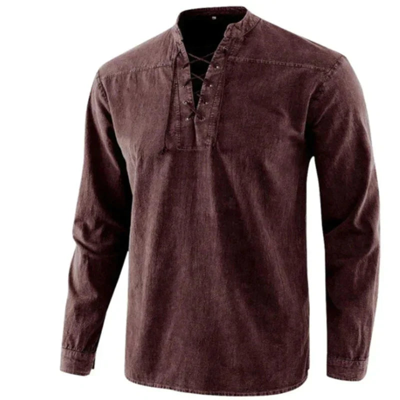 Hanski - Men's V-neck shirt