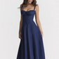 Gretchen - Lace-Up Corset Midi Dress