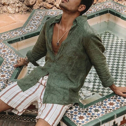 Alfred - Casual shirts made of cotton linen
