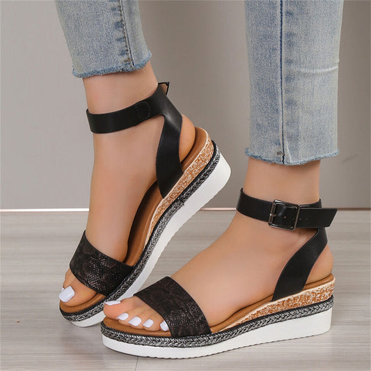 Addison - Women's Snakeskin Sandals