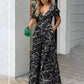 Adelina - Printed V-neck jumpsuit