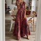 Adeline - Waist-hugging long dress in bohemian style