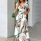 Adelina - Printed V-neck jumpsuit