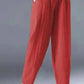 Marlele - Fashion Women Cotton Hemp Bloomers Pants