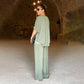Eleanor - Two Piece Satin Set with V-Neckline