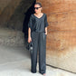 Eleanor - Two Piece Satin Set with V-Neckline